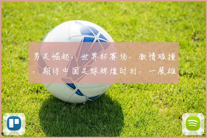 男足崛起，世界杯赛场，激情碰撞，期待中国足球辉煌时刻，一展雄风