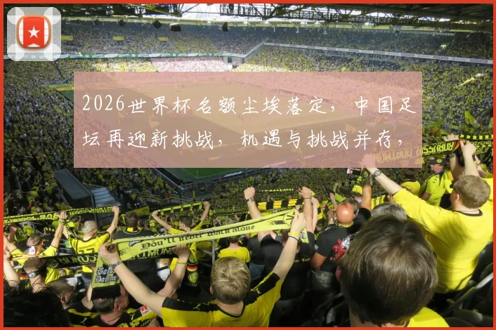 2026世界杯名额尘埃落定，中国足坛再迎新挑战，机遇与挑战并存，一触即发
